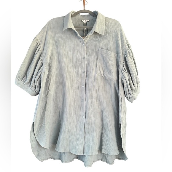 GeeGee Sage Gauze Tunic Size: 1XL - Picture 1 of 8